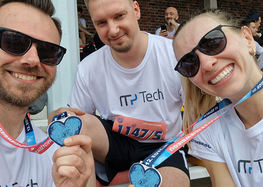 MPTECH bieg firmowy  siła zespołu